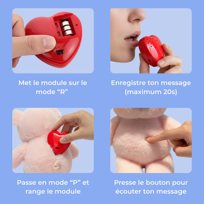 Peluche enregistreuse Léo